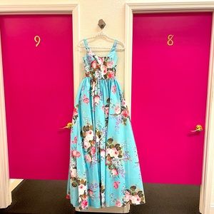 Sherri Hill Floral Blue Dress